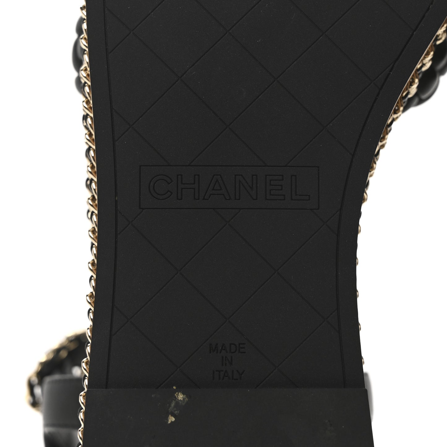 Lambskin Espadrille Braided Platform Sandals 38.5 Black