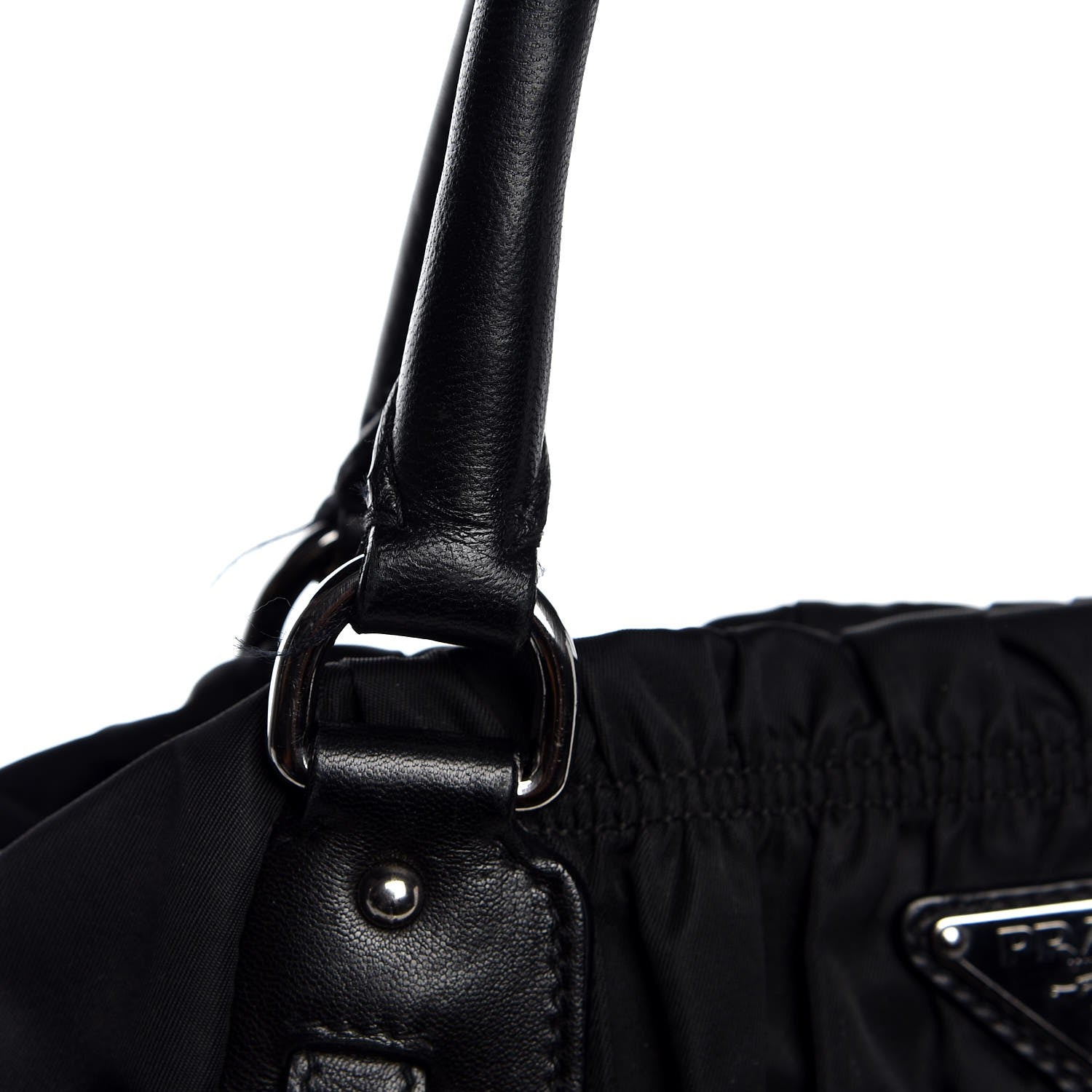 Prada Tessuto Nylon Gaufre Tote Black 10 of 11