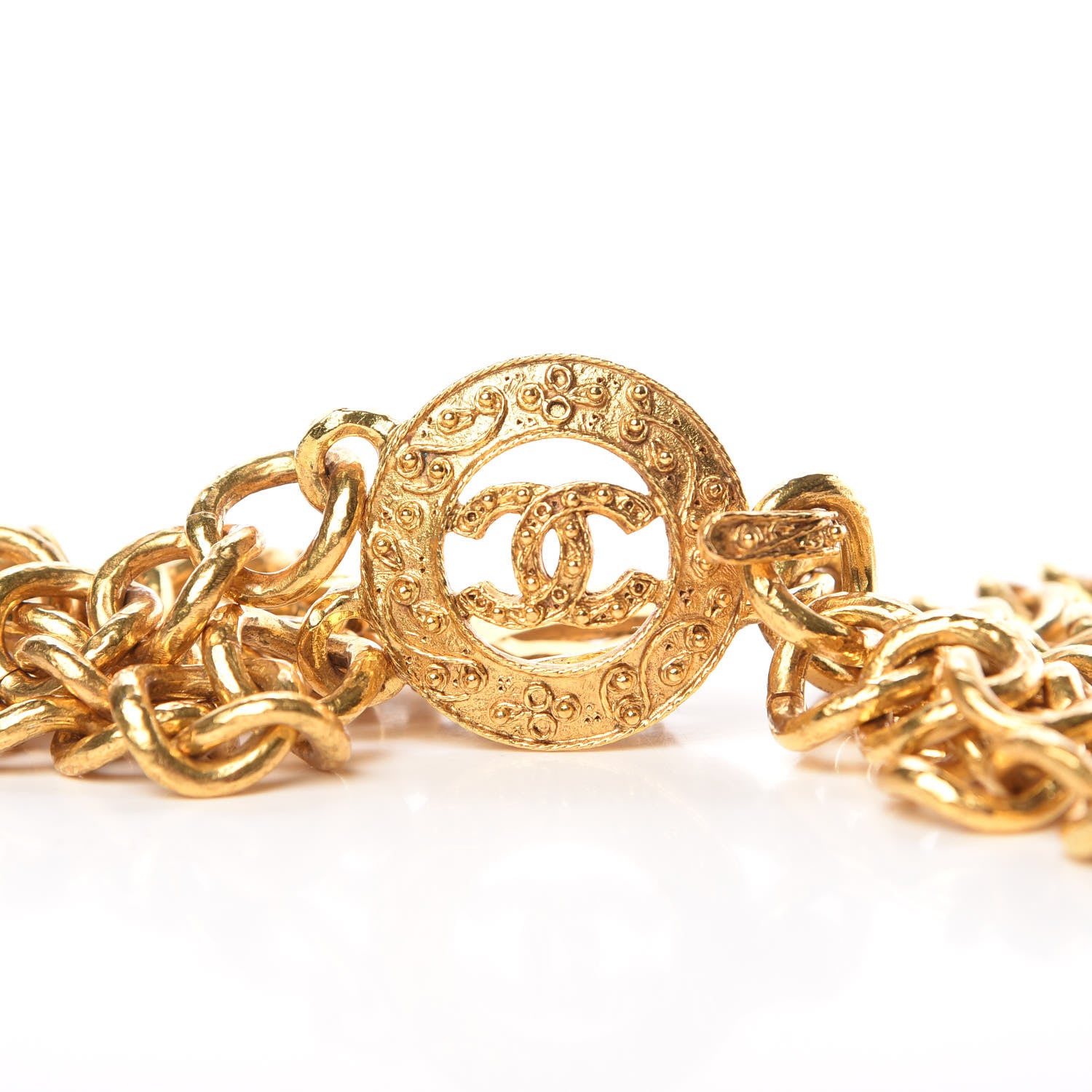 Chanel Chain Medallion Belt Gold 4 of 5