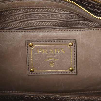 Prada Vitello Shine Shopping Satchel Argilla 7 of 23