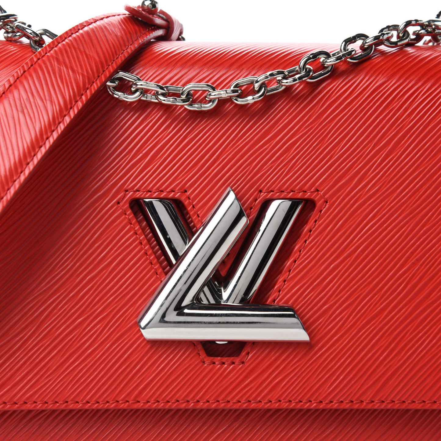 Epi Twist Shoulder Bag MM Coquelicot