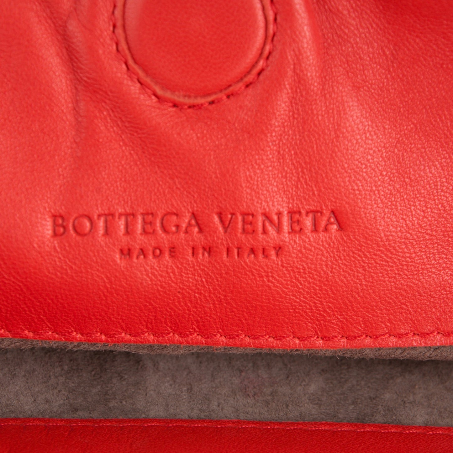 Nappa Intrecciato Shoulder Bag Red