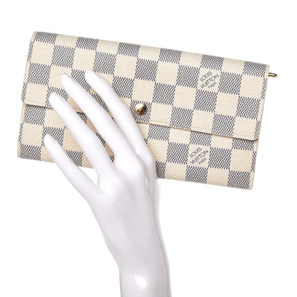 Louis Vuitton Damier Azur Sarah Wallet 2 of 8