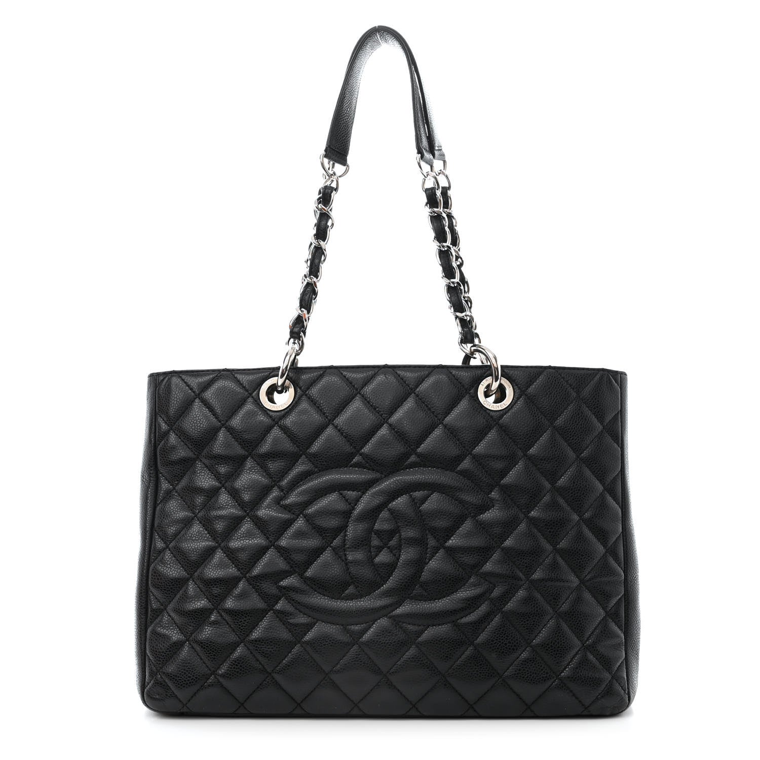 Chanel Caviar Quilted Grand Shopping Tote GST Black 1 of 10