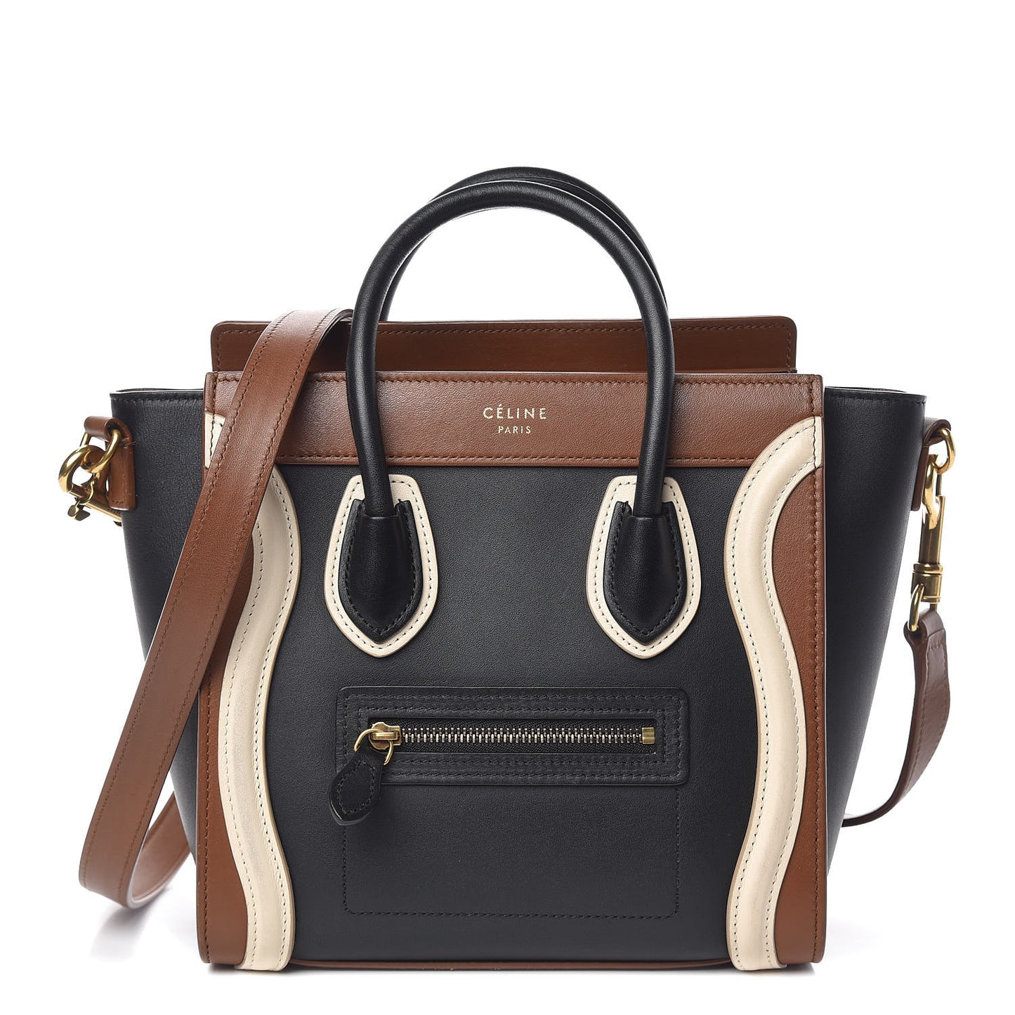 Satin Calfskin Nano Tri-Color Luggage