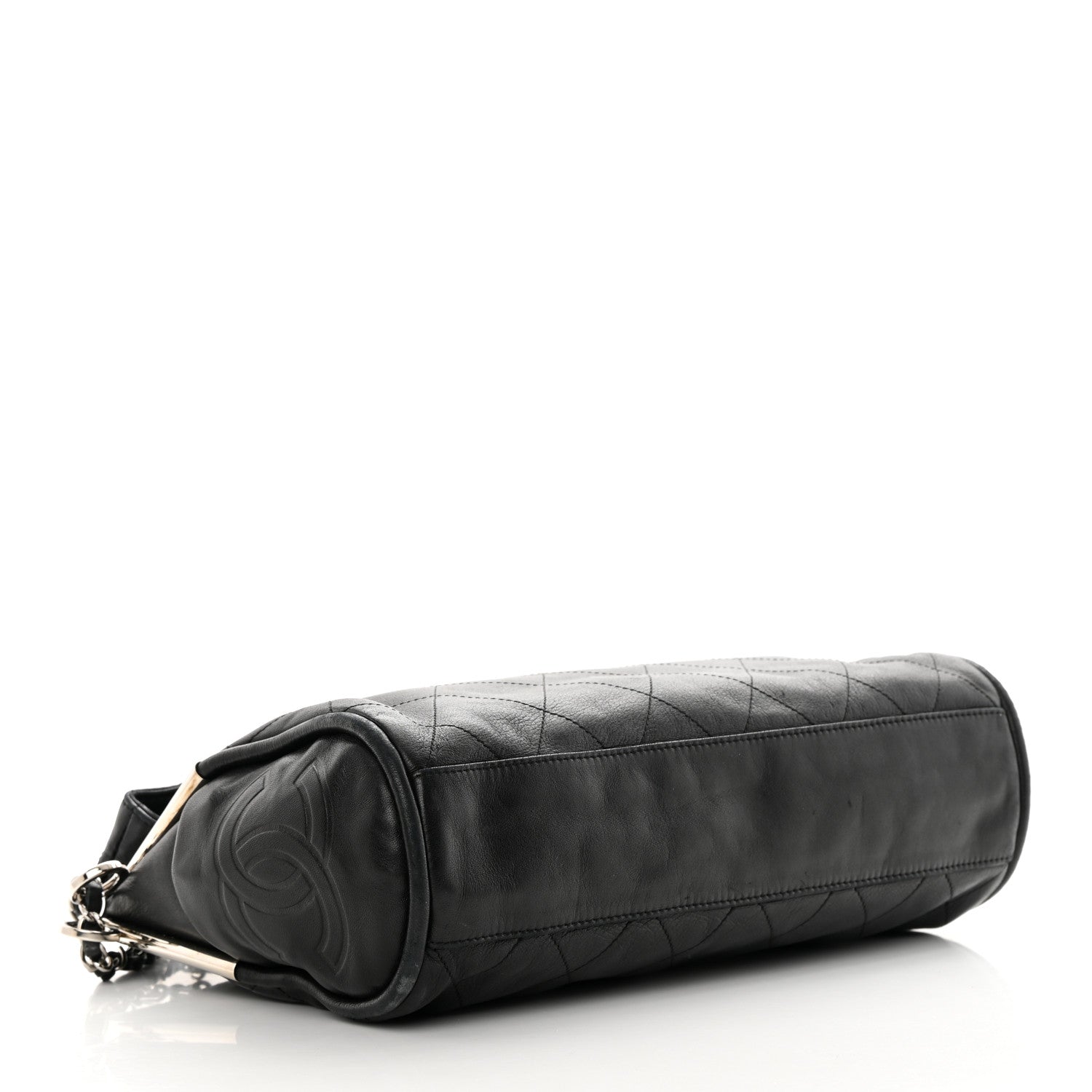 Chanel Lambskin Stitched Medium Ultimate Soft Tote Black 4 of 12