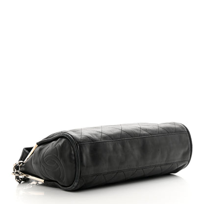 Chanel Lambskin Stitched Medium Ultimate Soft Tote Black 4 of 12
