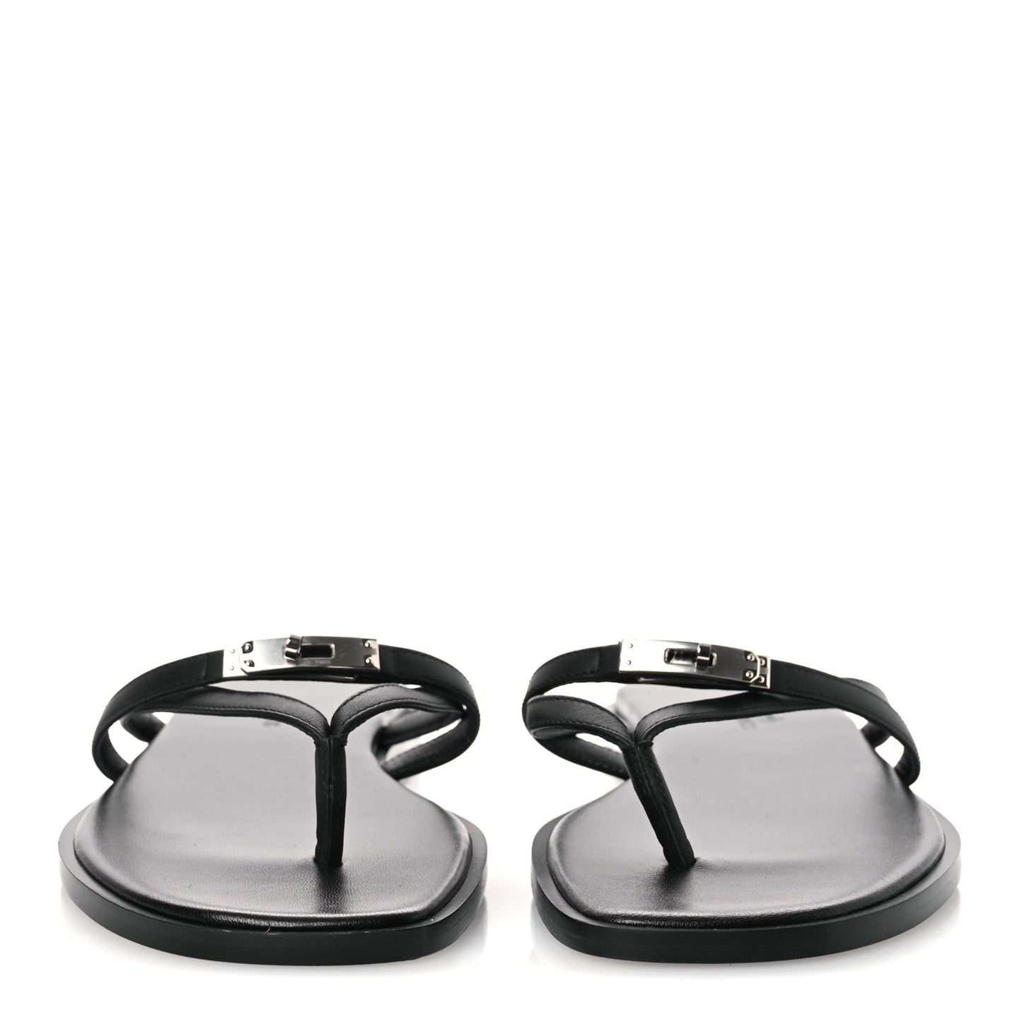Calfskin Miss Sandals 37 Black