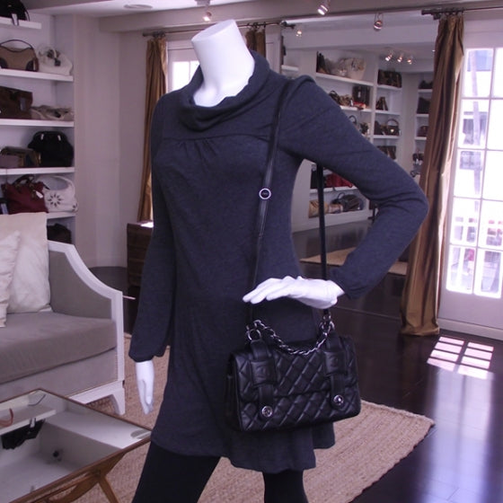 Chanel Lambskin Quilted Twist Lock Flap 2 of 11