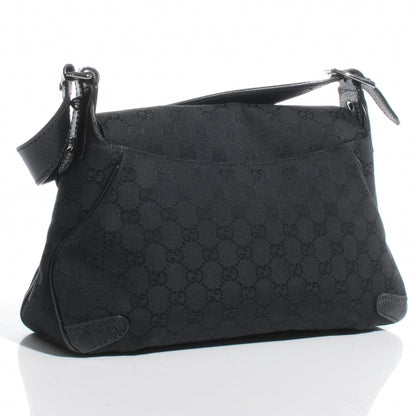 Gucci Monogram Horsebit Flap Bag Black 3 of 7