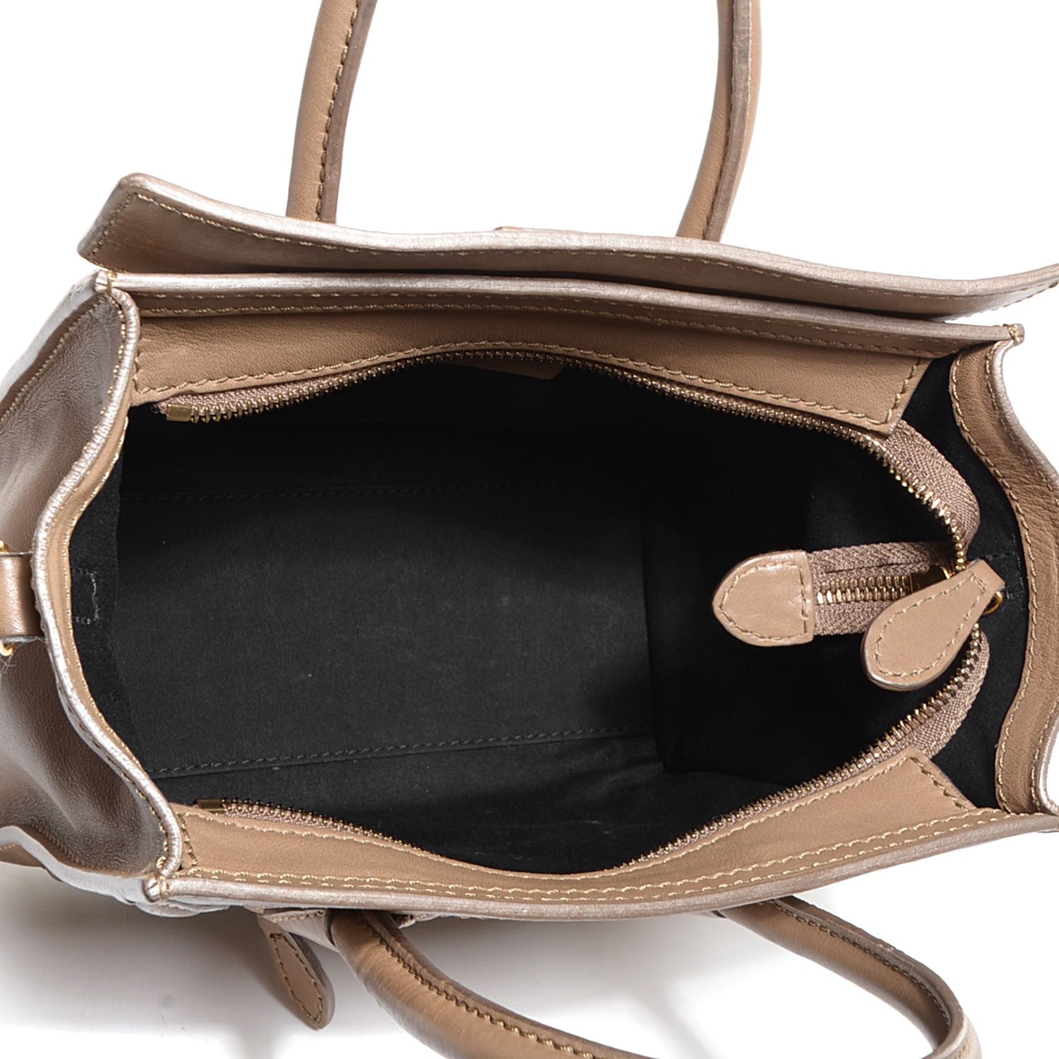 Celine Smooth Calfskin Nano Luggage Camel 5 of 9