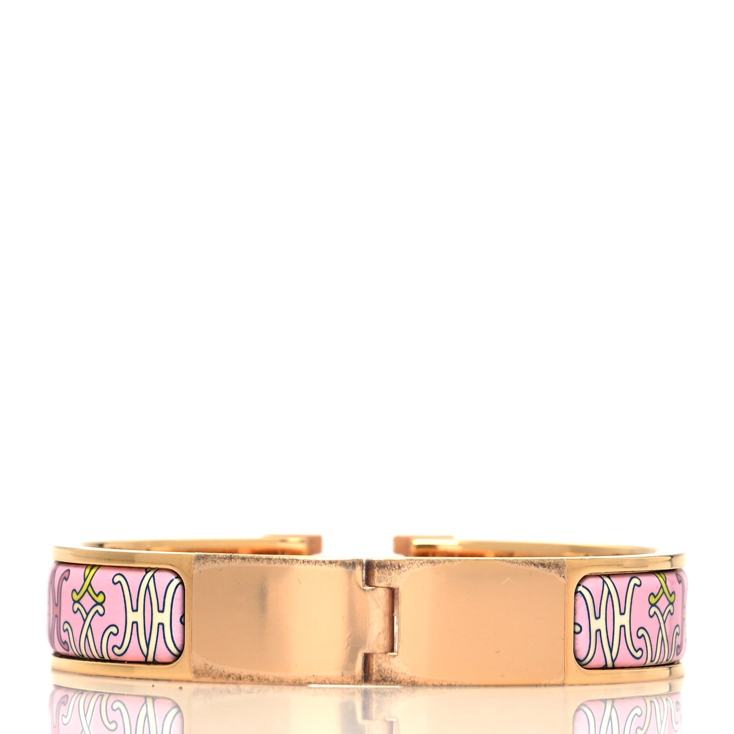 Enamel Narrow Print H Lift Clic Clac H Bracelet PM Patch