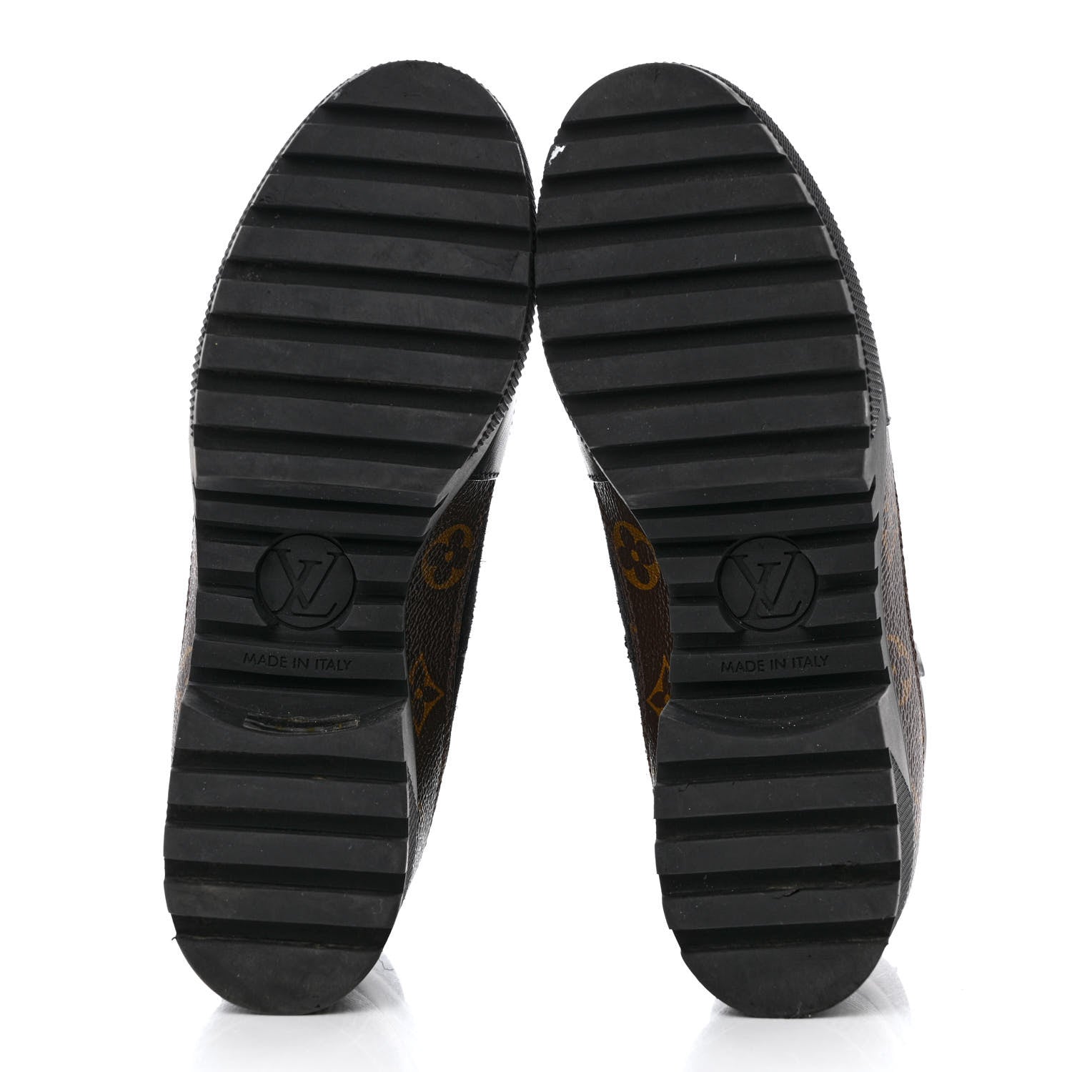 Louis Vuitton Suede Calfskin Monogram Laureate Platform Desert Boots 38 Black 5 of 13