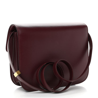 Celine Box Calfskin Medium Classic Box Flap Bag Burgundy 3 of 16