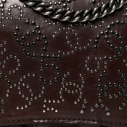 Chanel Calfskin Lambskin Studded Paris Dallas Texan Flap Brown Black 8 of 10