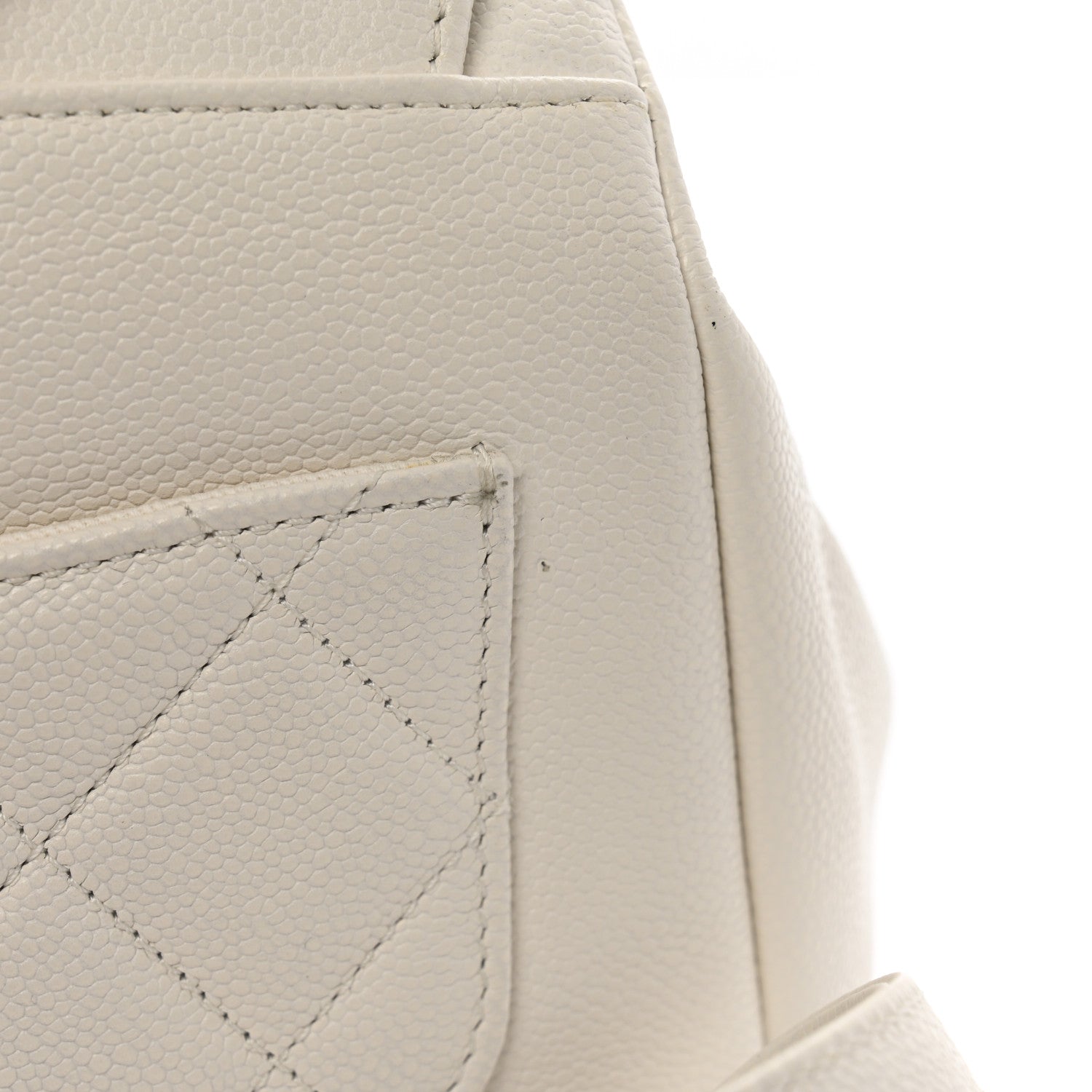 Chanel Caviar Quilted Business Affinity Backpack White 11 of 14