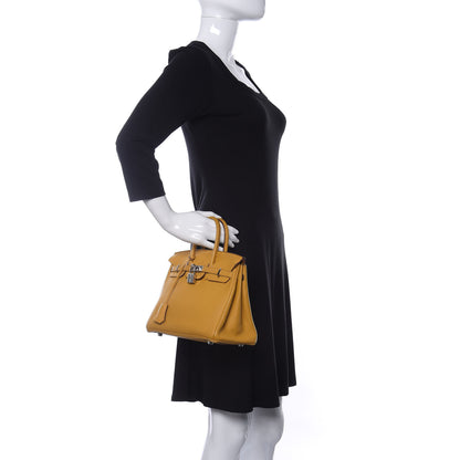 Hermes Togo Birkin 25 Jaune Ambre 2 of 16