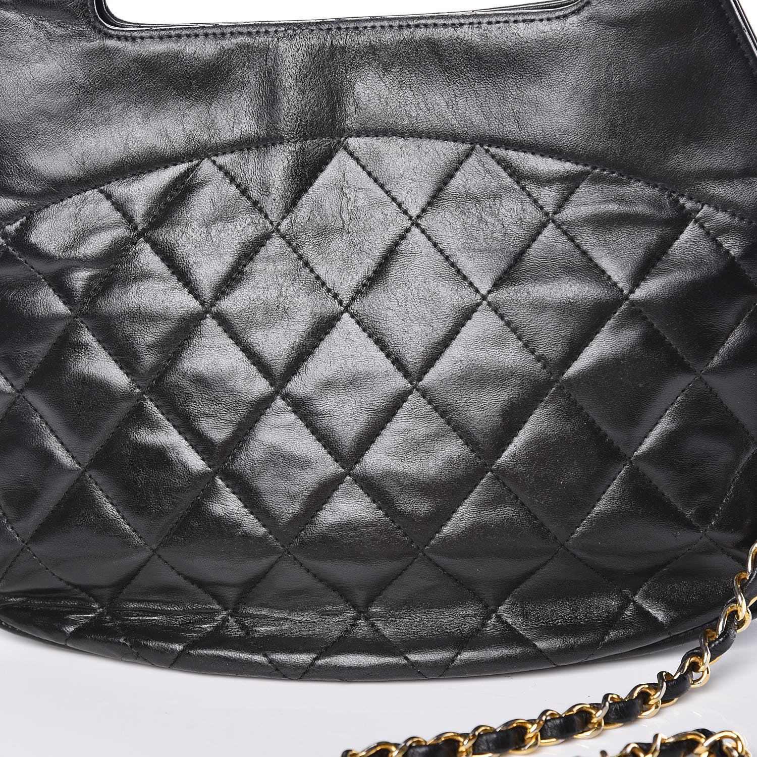 Chanel Lambskin Quilted CC Shoulder Bag Black 12 of 15