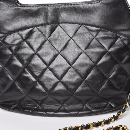 Chanel Lambskin Quilted CC Shoulder Bag Black 12 of 15