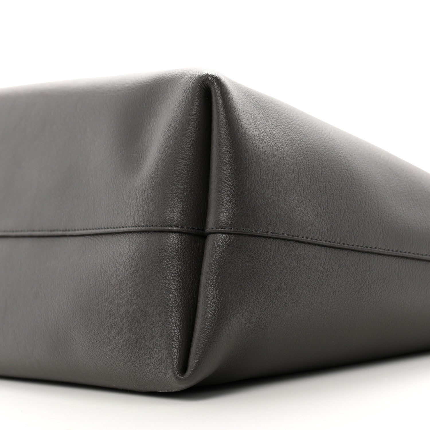 Saint Laurent Calfskin Large Shopping Tote Storm 11 of 13