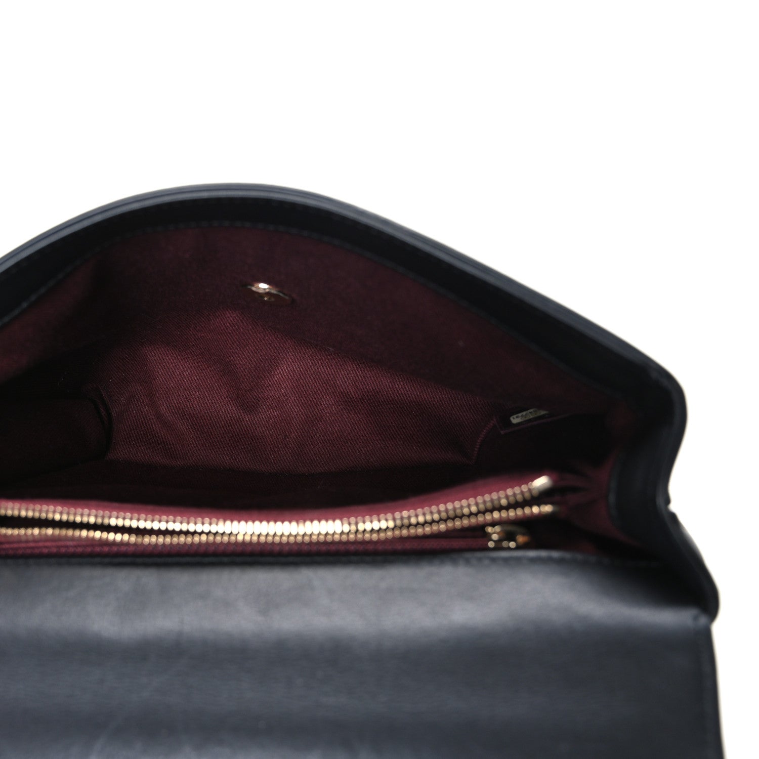 Chanel Lambskin Chevron Stitched Medium Envelope Flap Black 5 of 10