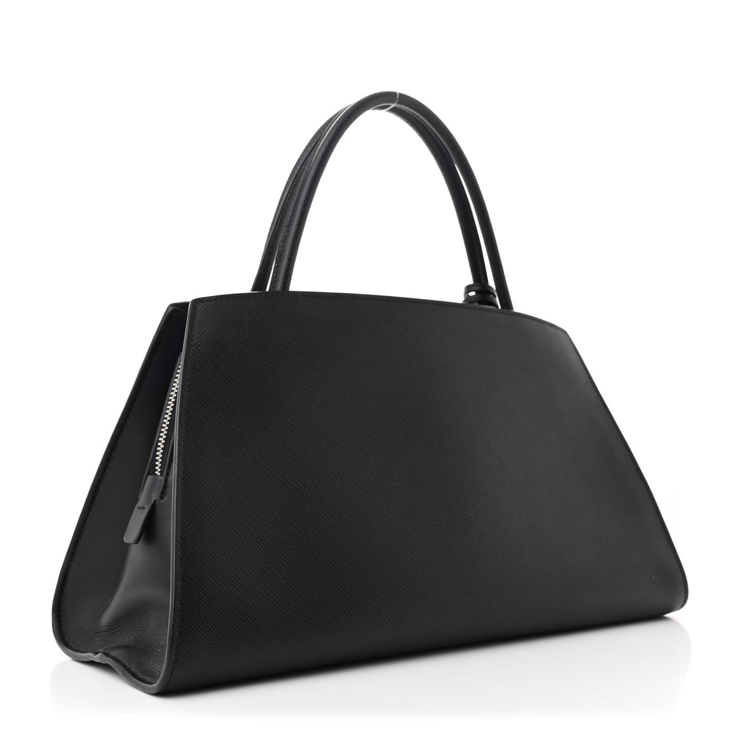 Saffiano Top Handle Bag Black
