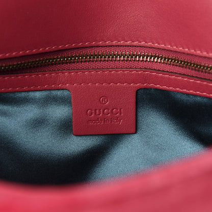 Gucci Velvet Matelasse Blind for Love Embroidered Medium GG Marmont Shoulder Bag Light Raspberry Rose Multicolor 8 of 10