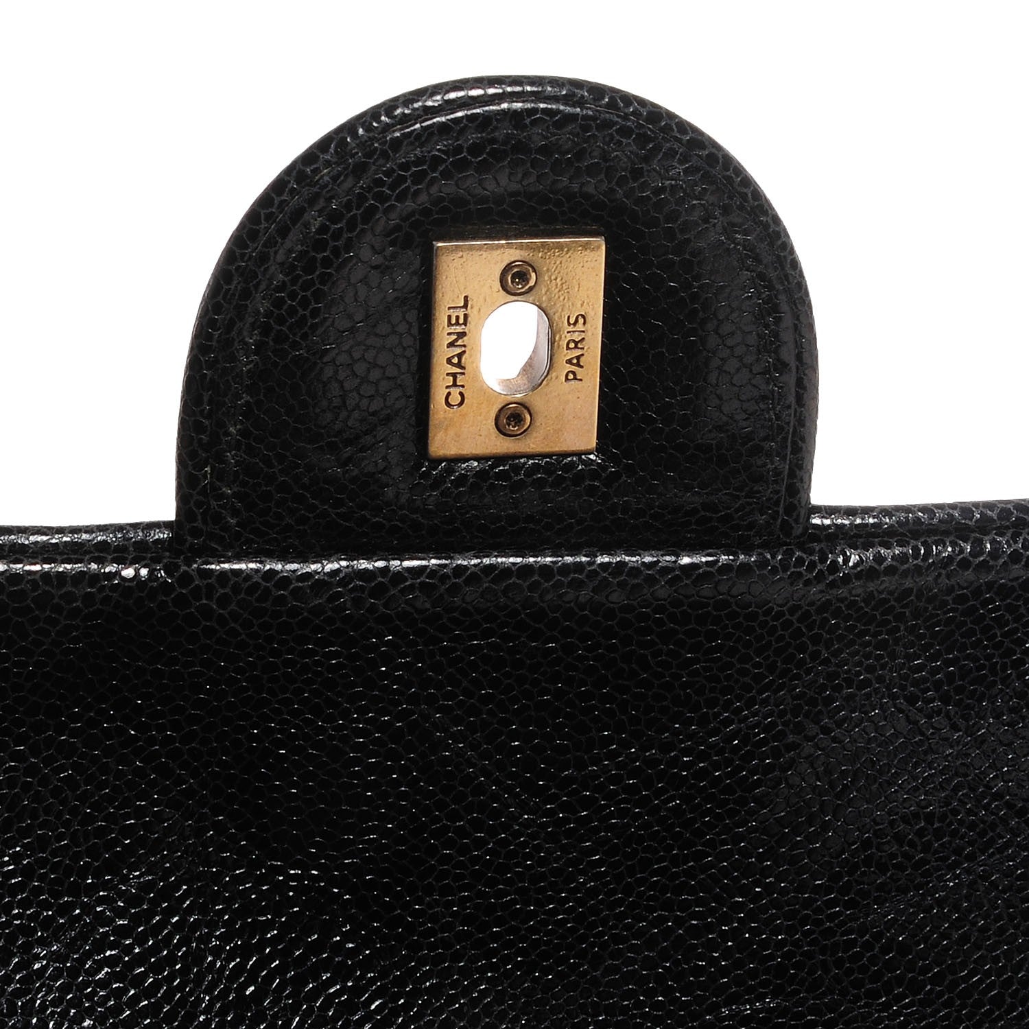 Chanel Crumpled Grained Calfskin Large Shiva Flap Black 6 of 9