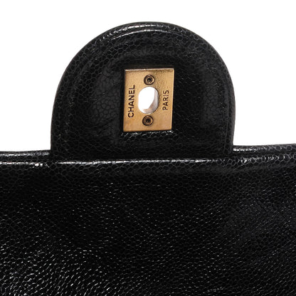 Chanel Crumpled Grained Calfskin Large Shiva Flap Black 6 of 9