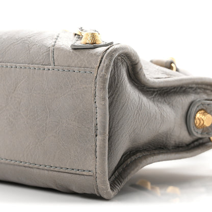 Balenciaga Agneau Giant 12 Gold Hardware Mini City Gris Pyrite 10 of 12