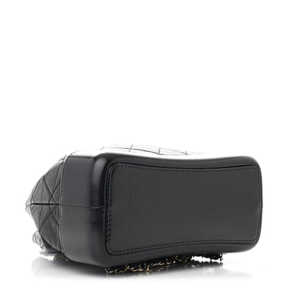Chanel Aged Calfskin Quilted Small Gabrielle Backpack Black 4 of 12