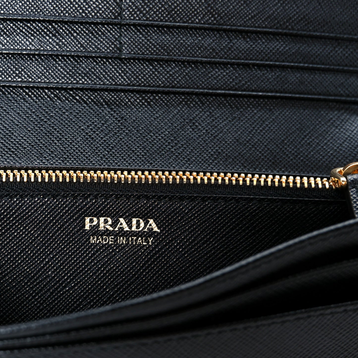 Saffiano Metal Continental Flap Wallet Black