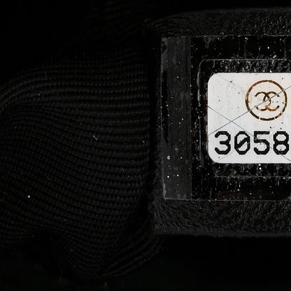 Chanel Tweed Quilted Kiss Lock Clutch Black 7 of 7