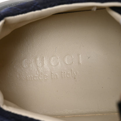 Gucci Canvas GG Supreme Monogram Mens Rhyton Sneakers 9 Blue 7 of 9