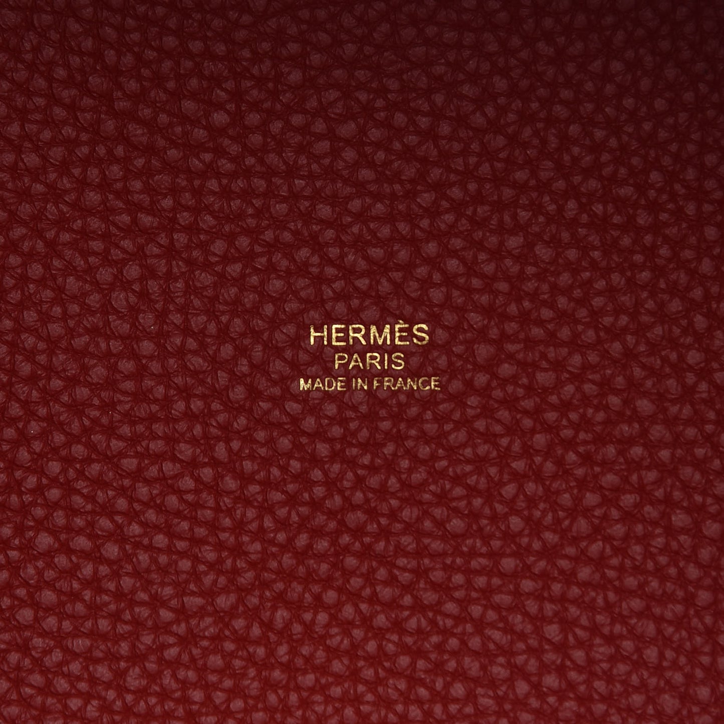 Taurillon Clemence Picotin Lock 18 PM Rouge Casaque