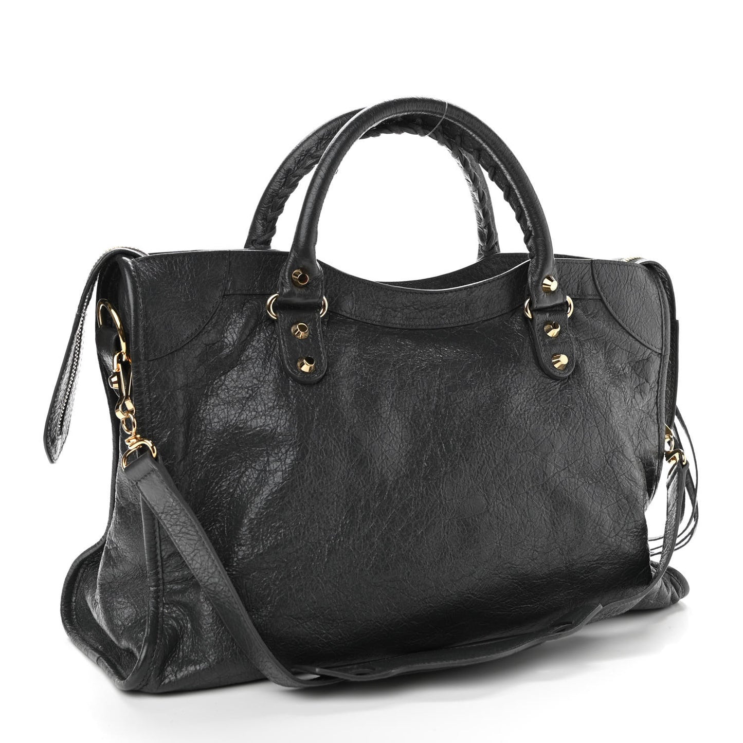 Agneau Classic Gold Hardware City Gris Fossile Anthracite