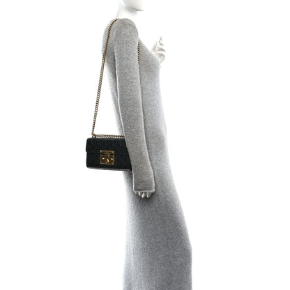 Gucci Guccissima Small Padlock Shoulder Bag Black 2 of 10