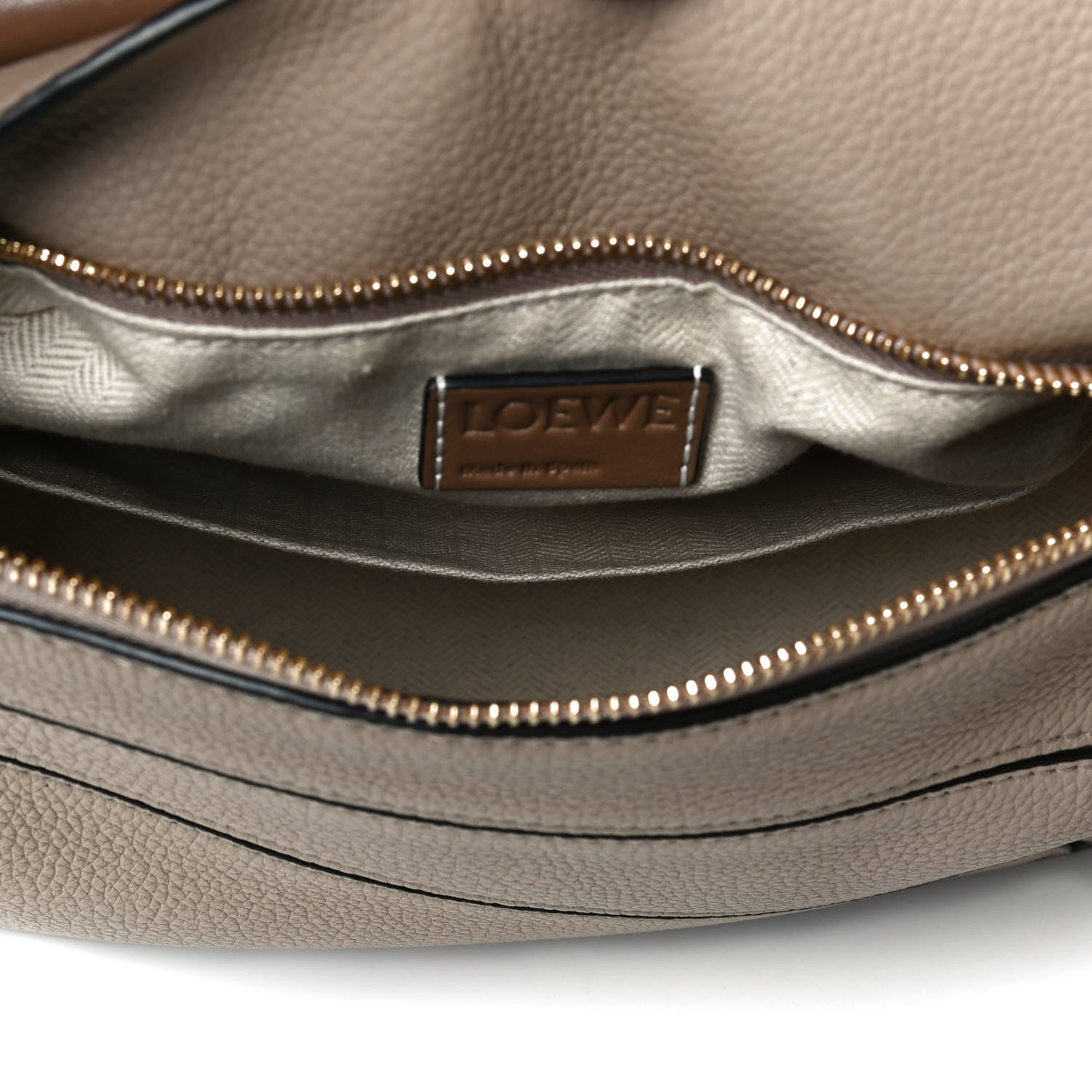 Loewe Grained Calfskin Small Puzzle Bag Sand Mink 8 of 17
