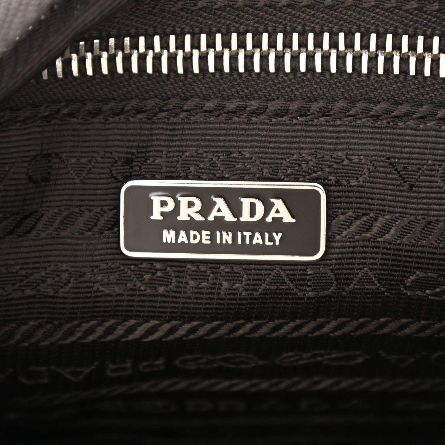 Prada Tessuto Nylon Saffiano Shoulder Bag Ebano 6 of 8