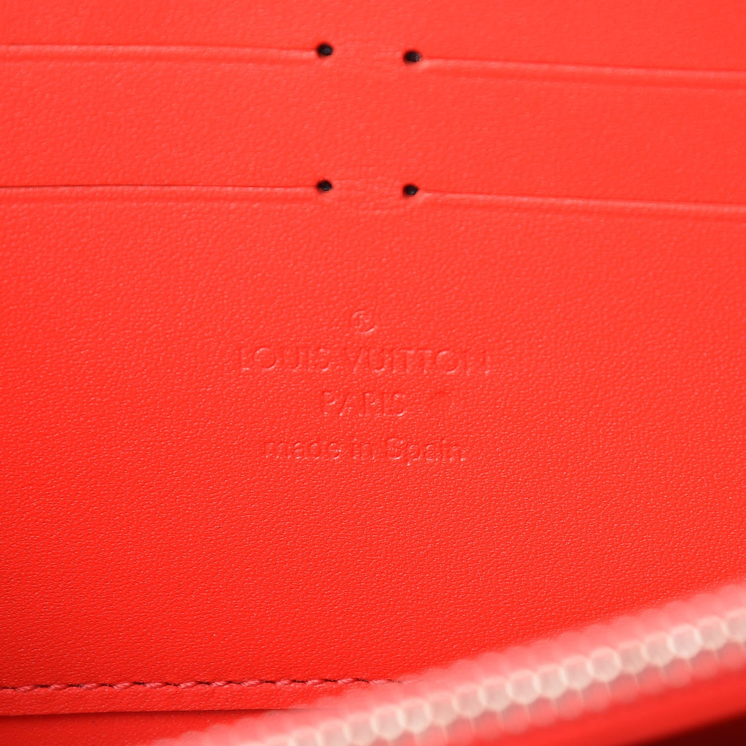 Louis Vuitton Vernis Jungle Dots Zippy Wallet Coquelicot Denim 6 of 9