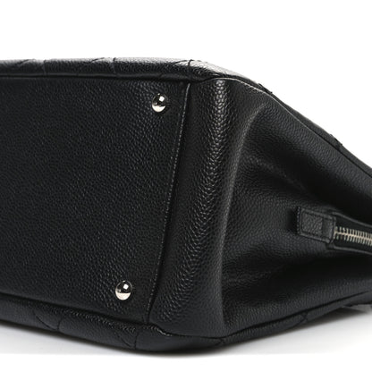 Chanel Caviar Quilted CC Timeless Soft Tote Black 10 of 10