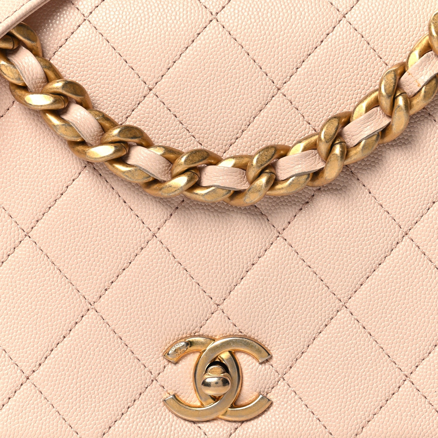 Chanel Caviar Quilted Medium Fashion Therapy Flap Beige 8 of 11