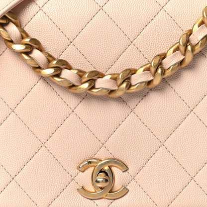Chanel Caviar Quilted Medium Fashion Therapy Flap Beige 8 of 11