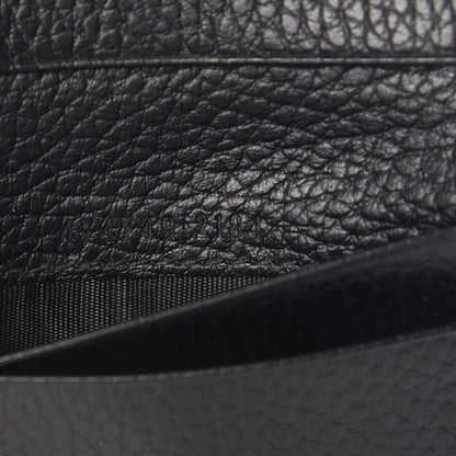 Gucci Pebbled Calfskin GG Marmont Card Case Black 7 of 8