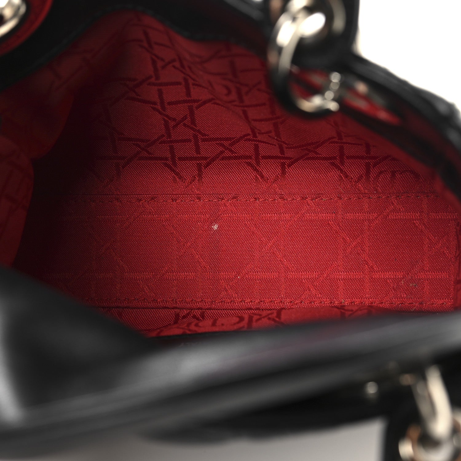 Christian Dior Lambskin Cannage Mini Lady Dior Black 5 of 14