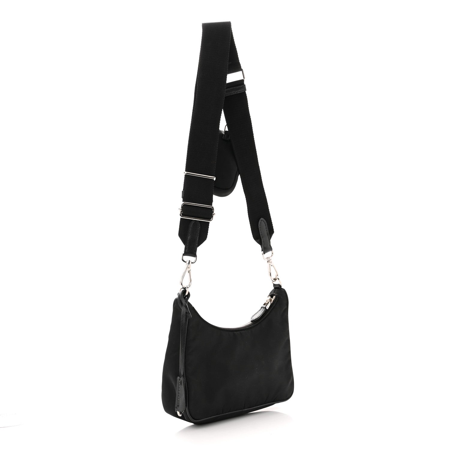 Prada Nylon Re-Edition 2005 Shoulder Bag Black 3 of 12