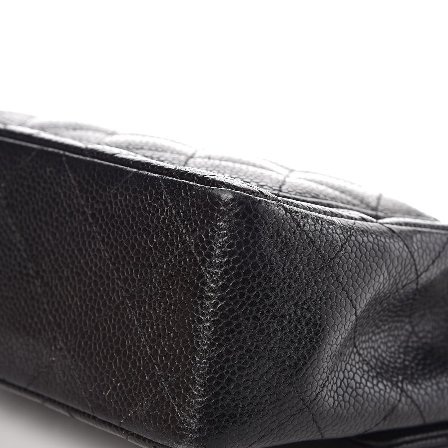Caviar Quilted Mini Square Flap Black