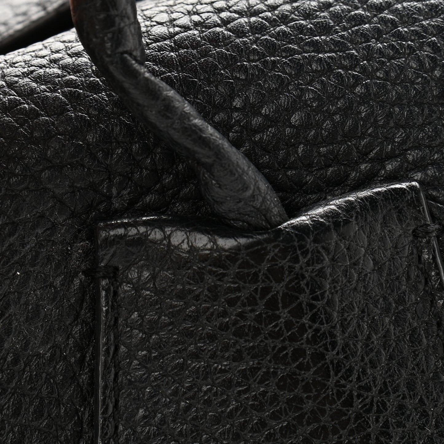 London Grainy Calfskin Medium Baynard Tote Black