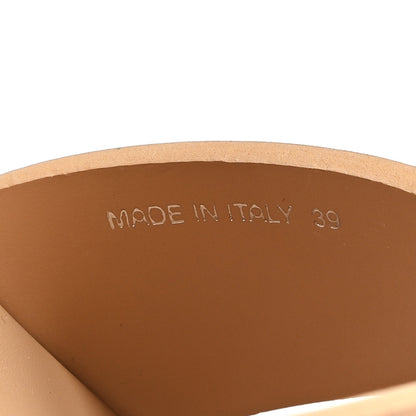 Prada Foam Rubber Metal Triangle Logo Monolith 55mm Soft Cage Sandals 39 Orzo 9 of 10