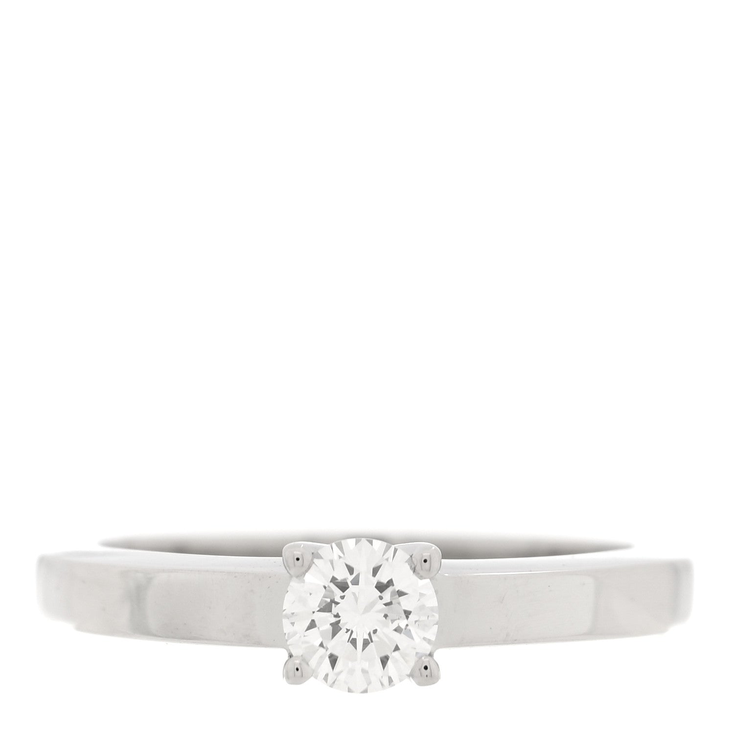 Cartier Platinum Diamond .31ct Solitaire Engagement Ring  49 4.75 1 of 5